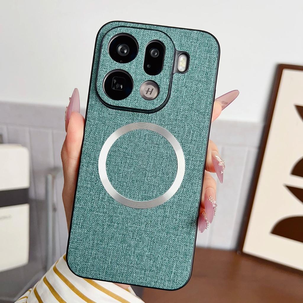 For Oppo Find X9 X8 Pro for Magsafe Magnetic Wireless Charging Phone Case for Find X8 Ultra Find X9Pro Leather Protective Cover