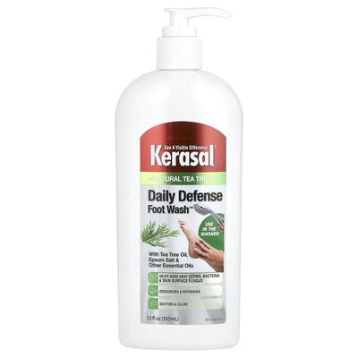 Daily DefenseFoot Wash™, з олією чайного дерева, сіллю Епсома та іншими ефірними оліями, 12 рідких унцій (355 мл)