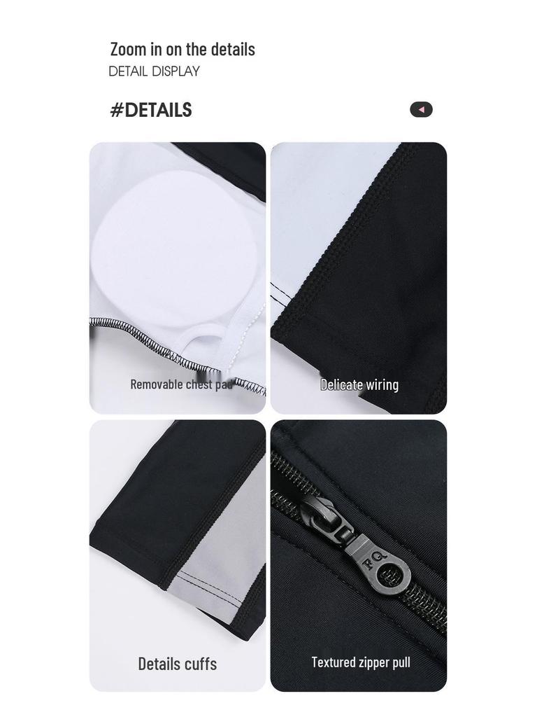 Dámské jednodílné s dlouhým rukávem a kalhotami ochrana proti slunci zeštíhlující potápěčské plavky plus size