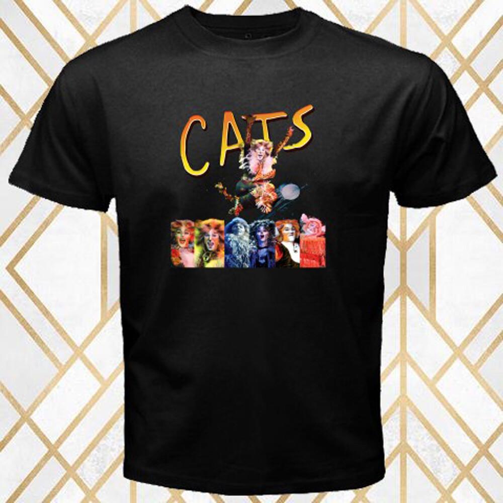 CATS Broadway Musical Show Movie Men Black T-Shirt Size S 3XL XXXL
