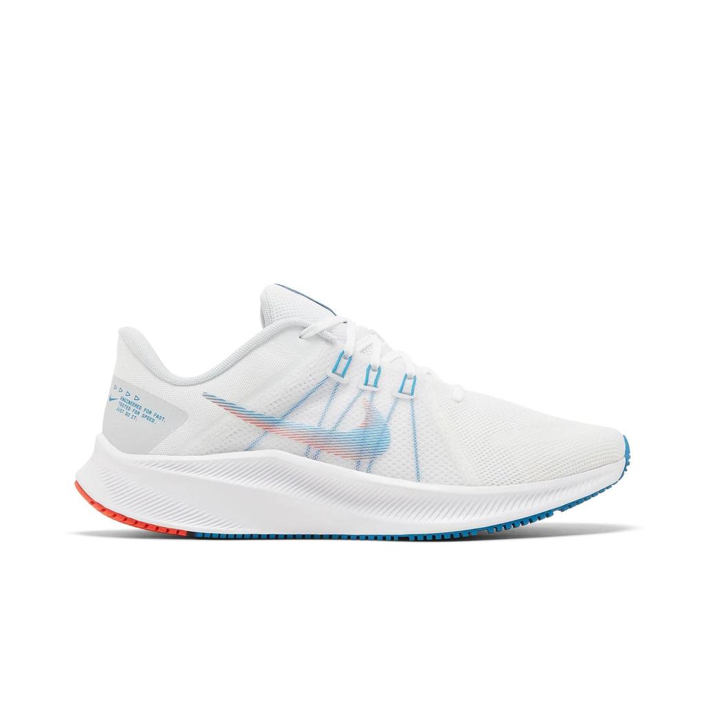 Nike Quest 4 'White Pure Platinum' (Unisex) White / Pure Platinum / Imperial Blue / Multi-Color Running Shoes DA1105 101