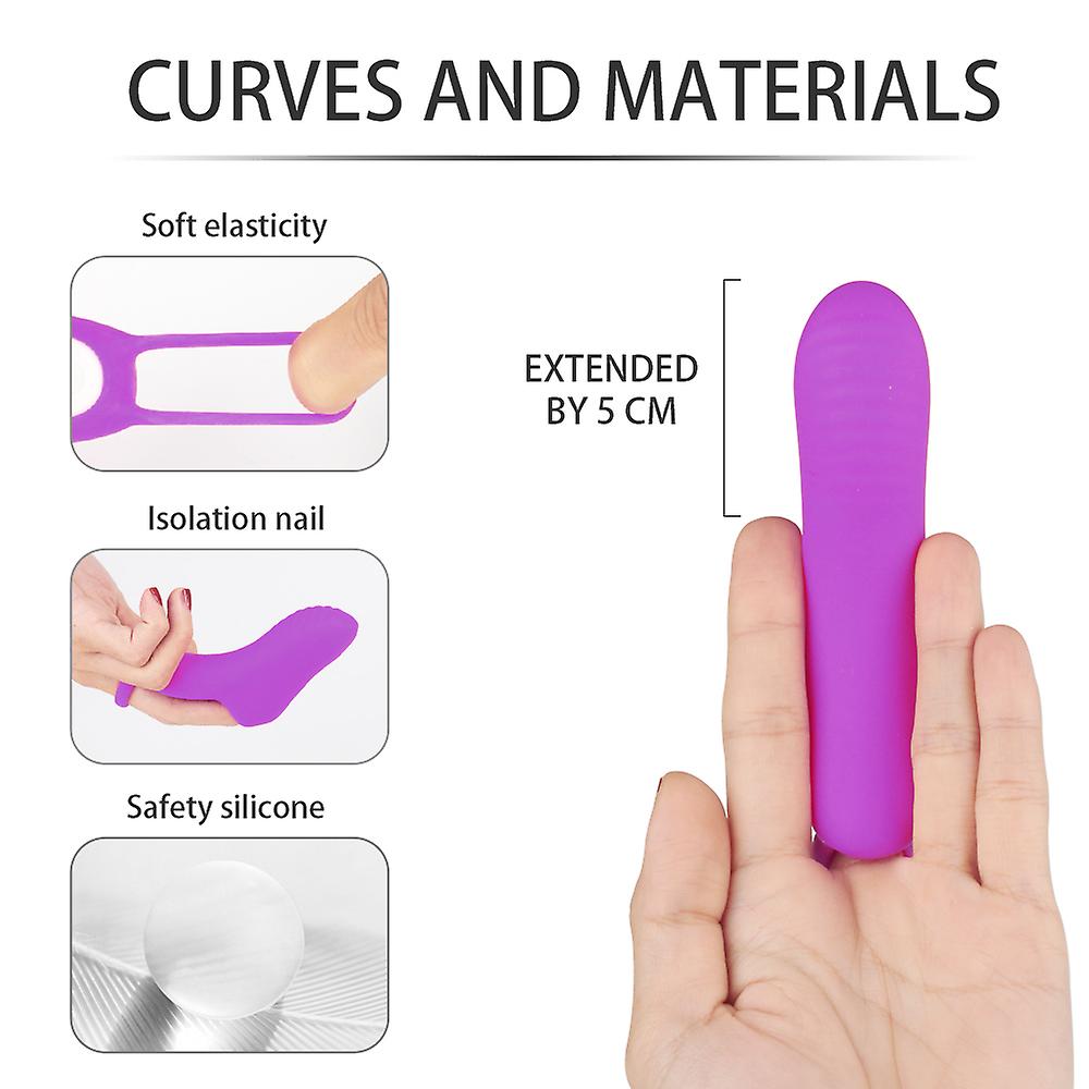G Spot Finger Vibrator For Women, Stimulator Soft Silicone Finger Slee
