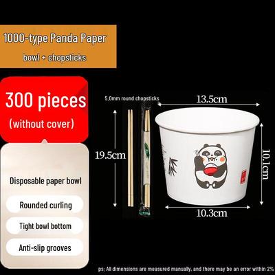 Homeglen Disposable Panda Paper Bowls
