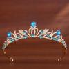 Tiaras y coronas de boda de cristal, diadema de princesa con diamantes de imitación, accesorios para el cabello de novia, joyería, corona, tiara para mujer y novia