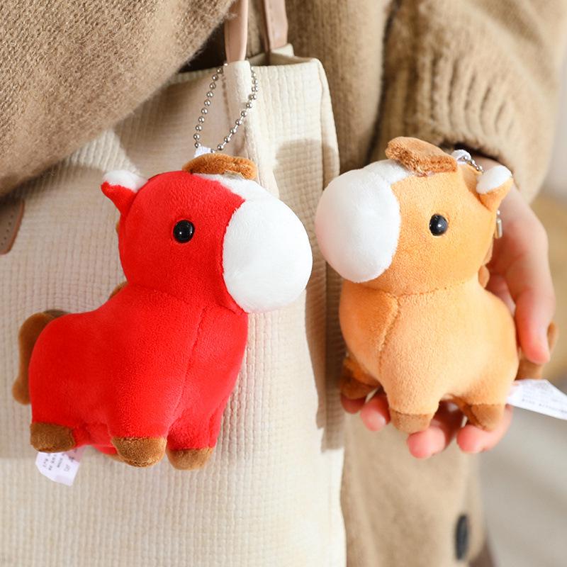 Adorable Horse Plush Pony Pendant for Girls' Bags & Keychains