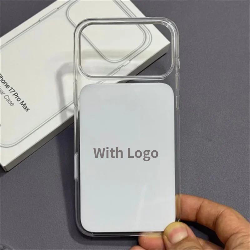 Pro iPhone 17 Pro 17 Pro Max HD Průhledný Polozabalený Kryt na Telefon s Ochrannou Dotykovou Tlačítka Fotoaparátu S Magnetickou Animací Nárazuvzdorný Kryt na Telefon