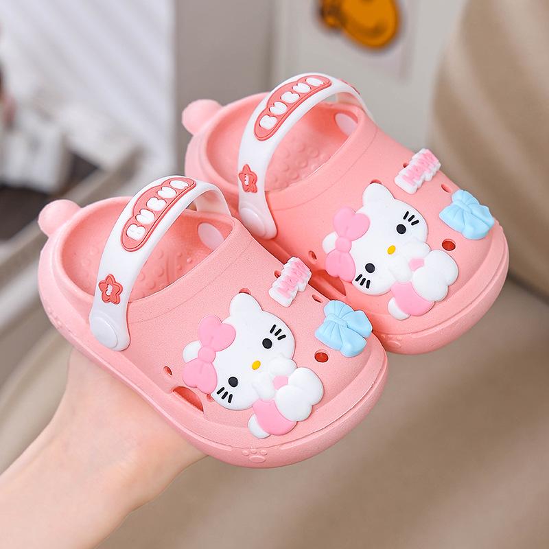2026 Non-slip Toddler Bath Slippers for Girls - Summer Clog Shoes for Kids