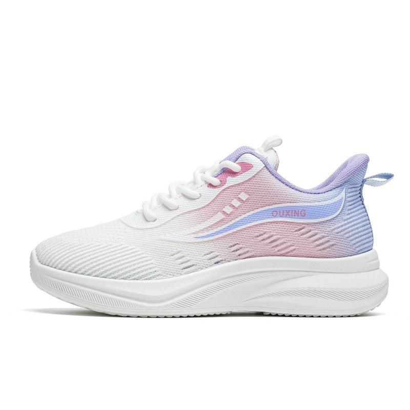 Women's Gradient Knit Sneakers Spring Lightweight Platform Athletic Shoes for Students,Breathable Casual Running Shoes