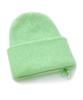 OTHER-worldly Drop Green Flower Bead Beanie [Angora Green]