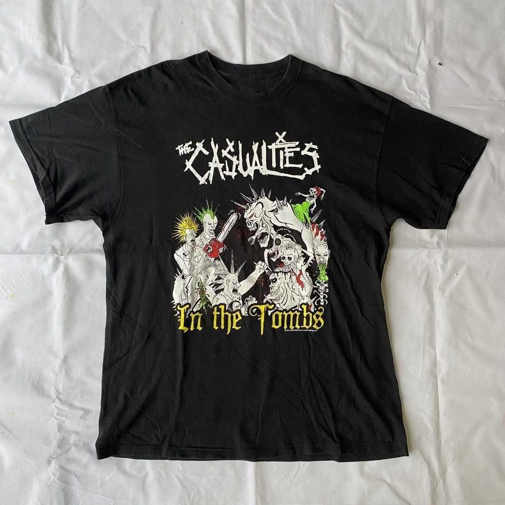 Винтажные футболки с группами The Casualties  In the Tombs  Футболка Унисекс BO178 Унисекс Футболка L