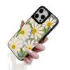 ins smiley face flower is suitable for Apple 17ProMax mobile phone case 15/16 all-inclusive 13 anti-drop 14 makeup mirror advanced
