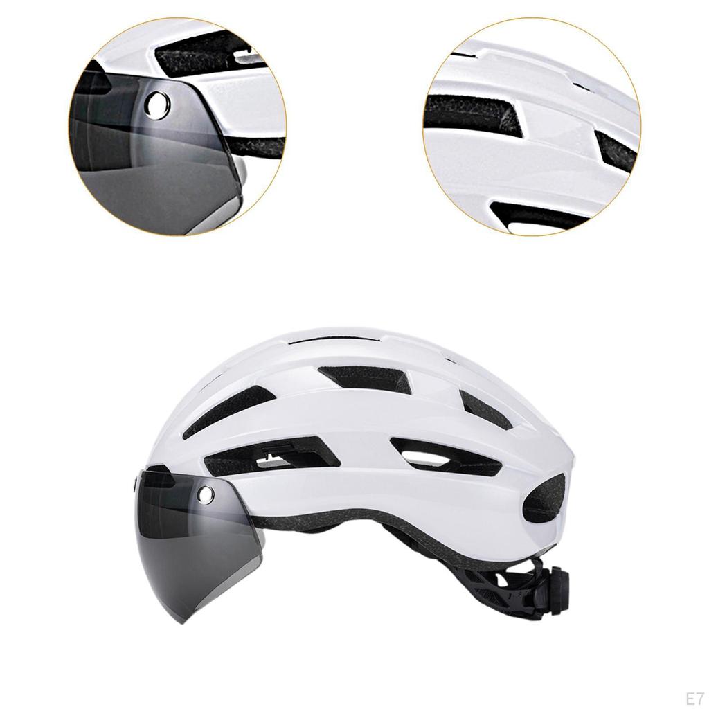 Bike Helmet Bicycle Accessories Detachable Padded Hat with Visor for Road Women Outdoor