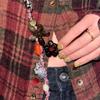 Vibrant Resin Flower Bead Keychain Phone Lanyard with Retro Charm Hanging Accessory for Phone Bag Gift Idea