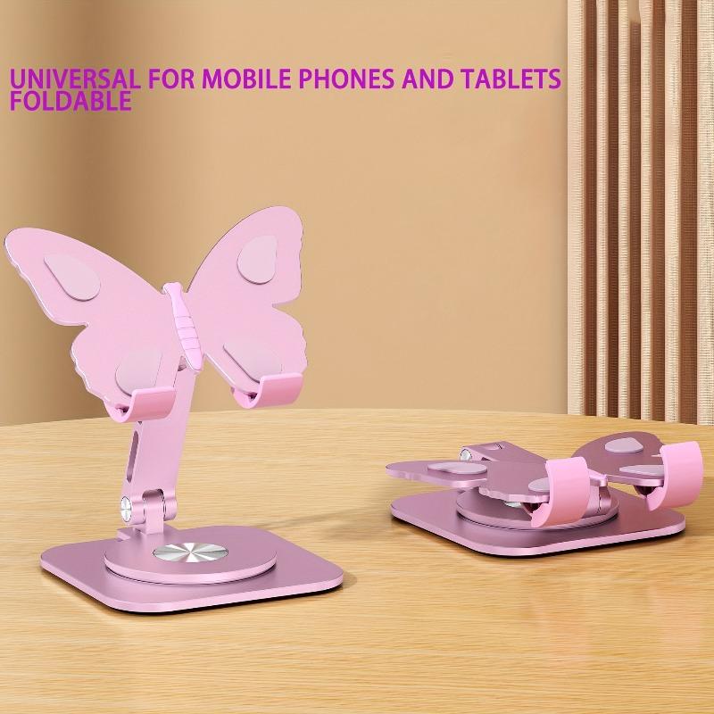 1Pc Stylish 360 ° Adjustable Butterfly Phone Holder - Rugged Foldable Holder - Suitable for Phones and Tablets