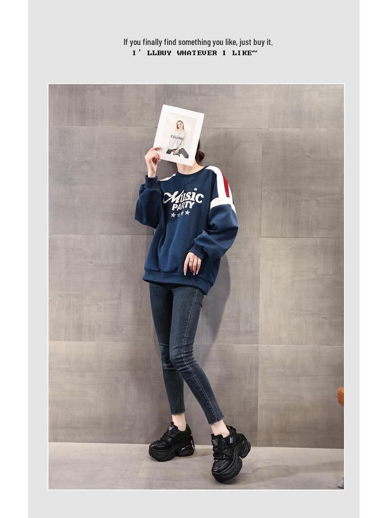 Women's 2024 Autumn Platform Sneakers with Hidden Heel and Soft Sole