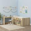 Bed Desk in Sonoma Oak Particleboard 100 x 45 x 75 cm
