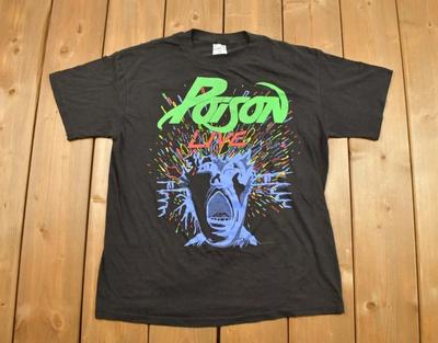 Maglietta Vintage Banda Poison Live Tour 1988