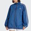 adidas Originals Firebird FW25 Adilenium Zip High Neck Striped Long Sleeve Denim Jacket Women Jackets KD2920