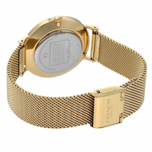 Coach Watch PERRY Silver Dial Stainless Steel Quartz 36MM Watch 14503125 Women's Gold