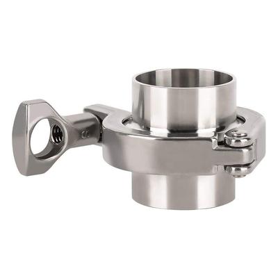 19 mm-102 mm Rohrverschraubungen, Zwinge, SS304, Sanitärschweißung