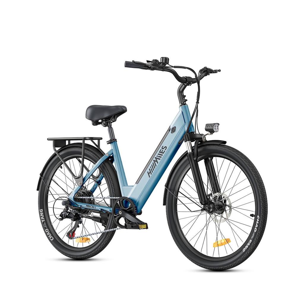 Hillmiles Milecity 1 26 Inch Electric Commuter Bike, 250W City EBike with 7 Speed, 36V 13Ah Removable Battery, Max 80km Range