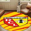 Racing Club De Lens Crest Round Mat, Anti-slip Circle Carpet Chair Rug For livingroom,Bedroom, Doormat Home Decor Gift Christmas Gifts