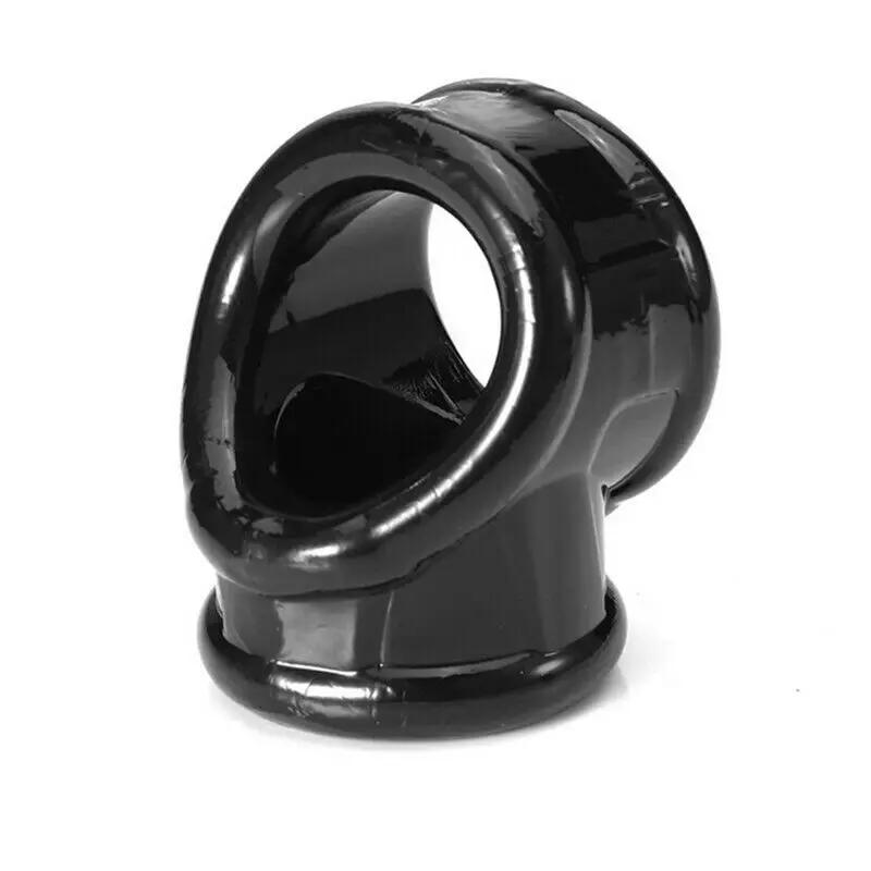 Male Scrotum Ring Ejaculation Delay Penis Ring Bondage Erection Ball Ring Delay Ring Reusable Enlargement Ball Stretcher Sex Toy