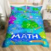 Math Duvet Cover Computing Formula Bedding Set Watercolor Geometry Art Comforter Cover Mathematical Formula Bed Set Twin Queen