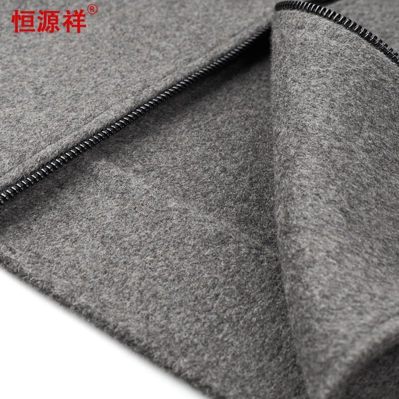 Hengyuanxiang Men's Double-Sided Wool Blend Short Coat