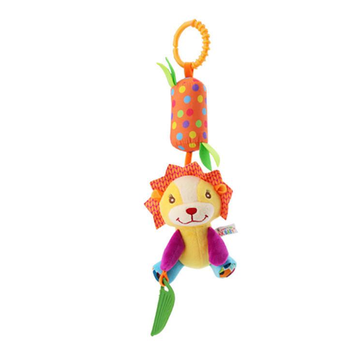 Skk New Animal Wind Chime Bed Hanging Pushchair Pendant With Bell Teether Plush Toy Manufacturer Supply