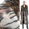 50x160cm Artificial Plush Cloth Tiger Pattern Artificial Fur Fabric for Performance DIY Sewing Background Carpet Cushion Materia