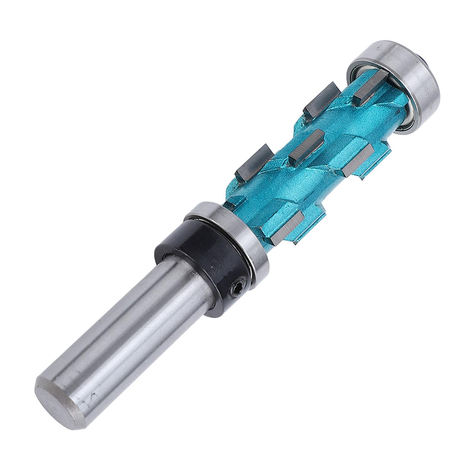 

Flush Trim Router Bit 1 2 Shank Spiral Carbide Double Bearing Woodworking Trimming 3 4in Dia 1‑11 16in Cutting Length