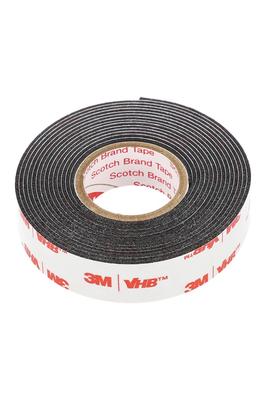 Strong 15mm Wide X 2m Long X 1mm for Automotive 3980 Double-Sided Tape, Multi-Purpose, Black, Thick, Use,