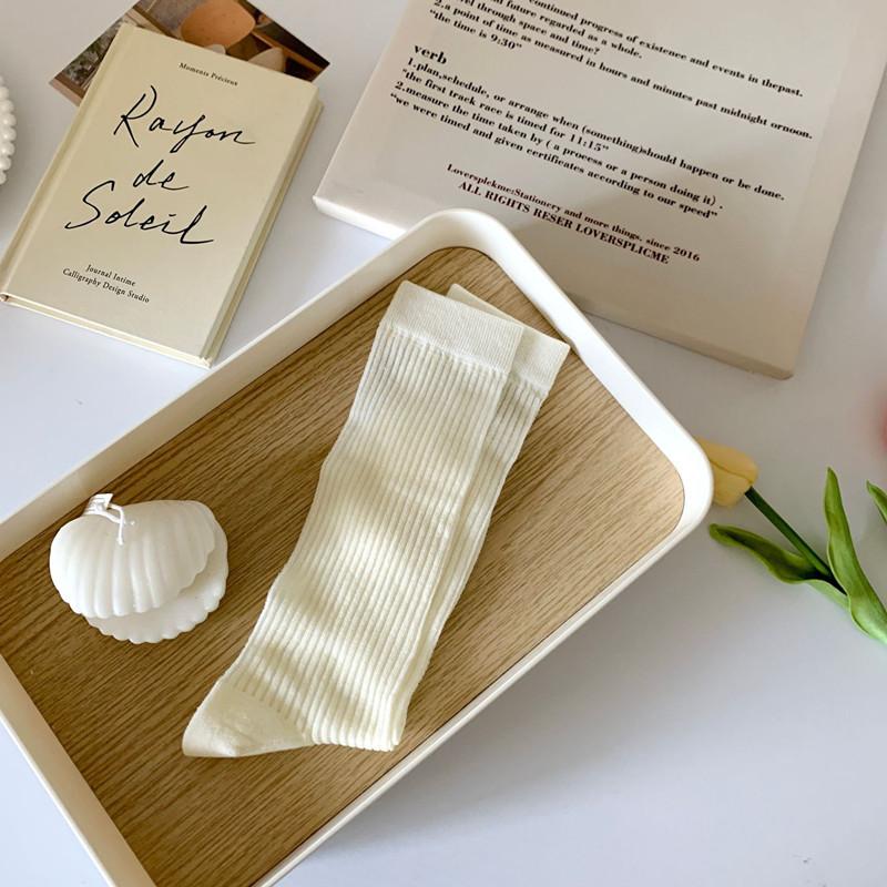 Ultra-Thin And Breathable Medium Tube Socks Catwalk Solid Color Socks Summer Stacking Socks Vertical Stockings Breathable And Sweat-Absorbing