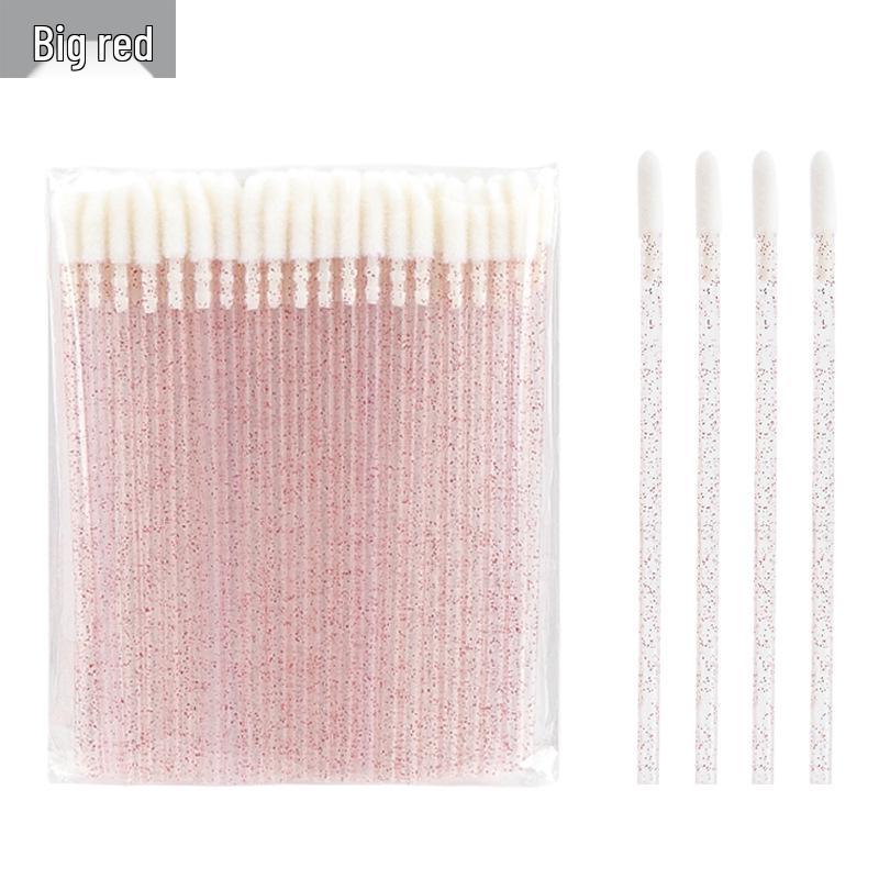 

Crystal Hollow Rod Lip Gloss & Lipstick Applicator - Disposable Brush & Cotton Swabs Crystal Hollow Lip Brush 1 Set (50 pieces) красный