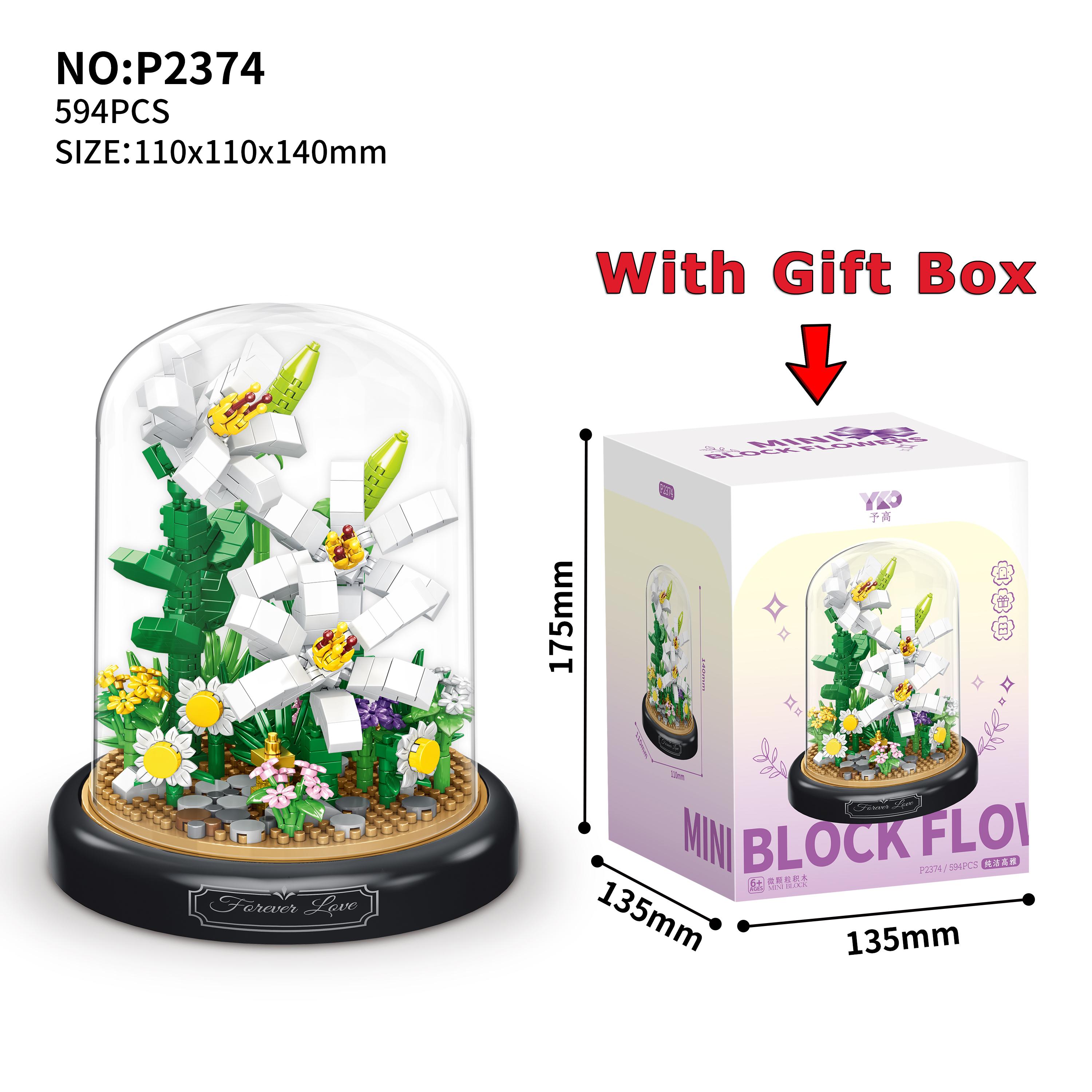

Eternal Flower Block Equipped With Dust Cover Putting Together Bouquet Desktop Decoration Assembling Block Micro Bricks Kid s Puzzle Assembly Toy