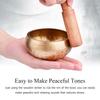 Tibetan Singing Bowl Set with 8cm/3inch Handmade Metal Sound Bowl  Soft Cushion  Wooden Striker for Meditation Sound Chakra Healing Yoga Relaxation