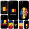 Romania Flag Phone Case For Apple iPhone 15,14,13,12,11,Pro,X,XS,Max,XR,Plus,Mini Soft Black Cover