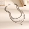 Vintage Multilayer Heart Pendant Necklace for Women Irregular Choker Y2K Jewelry Gifts