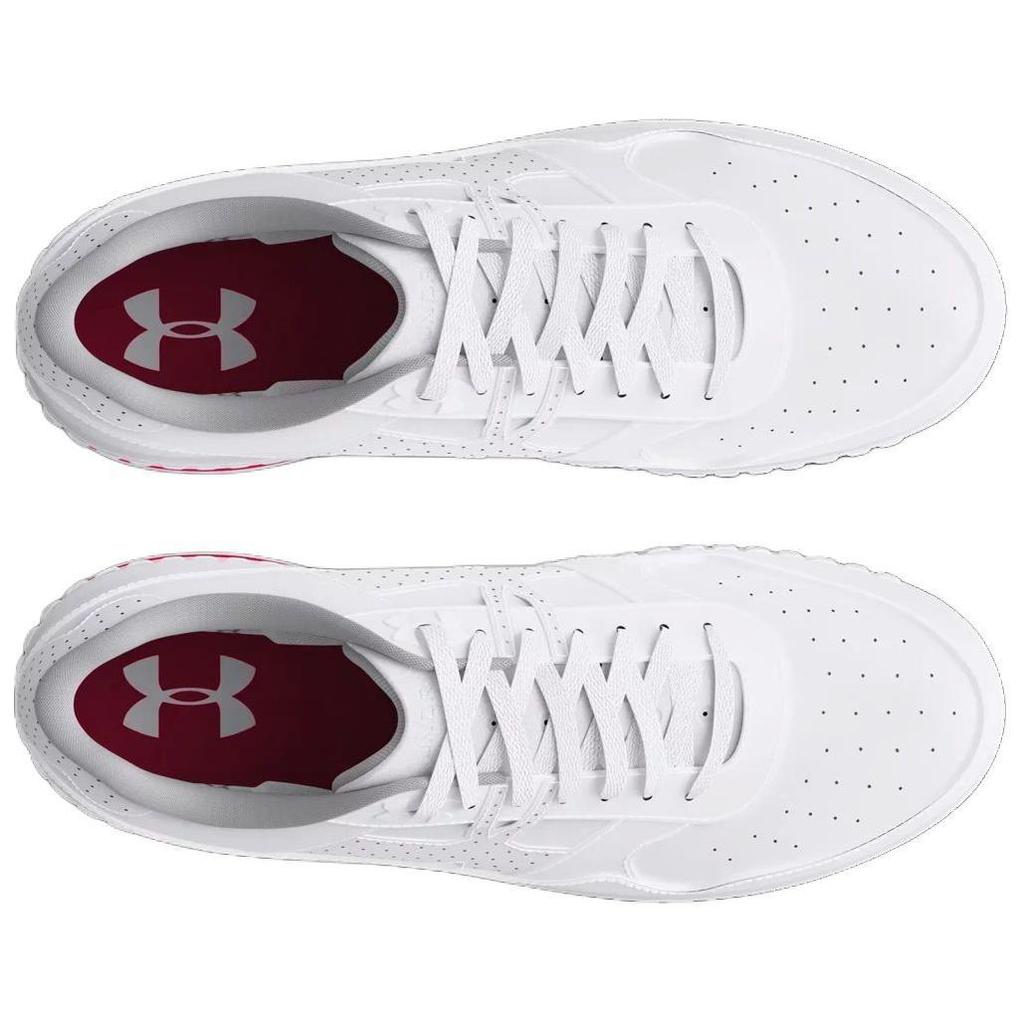 Under Armour Court 96 White Blue Red Men Sneakers 3028633-100