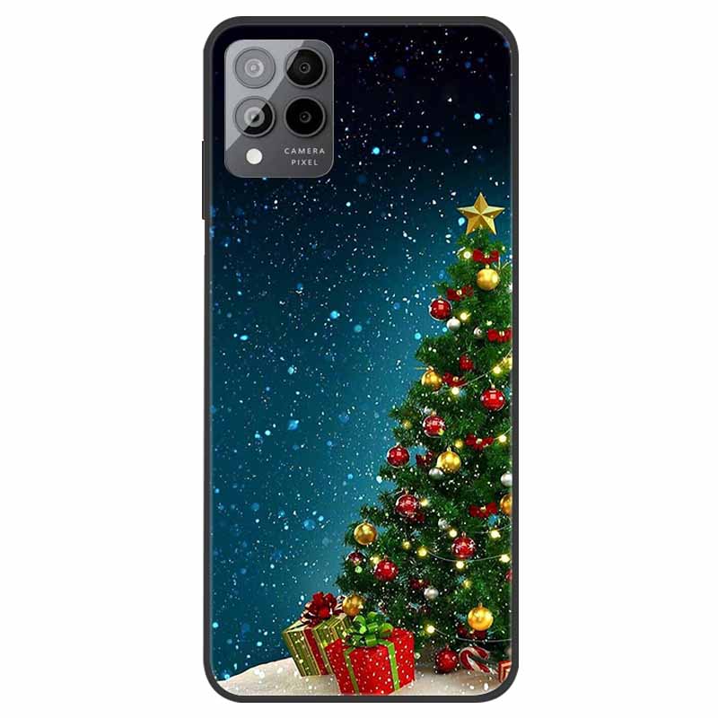 For T-Mobile REVVL 6 5G Case Christmas Soft Silicone TPU Phone Back Cover Case for T-Mobile Revvl 6 Pro 5G Santa Claus Elk Funda