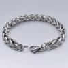 HNSP 3MM-8MM Edelstahl Handkette Gedrehtes Armband Für Männer Zirkon Punk Accessoires Armbänder Männlich