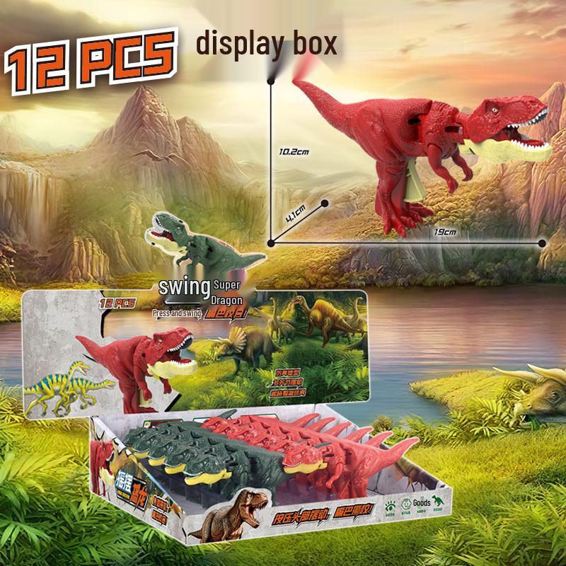 Interactive Roaring Tyrannosaurus Rex Toy with Light and Sound for Kids - Popular Dinosaur from Douyin