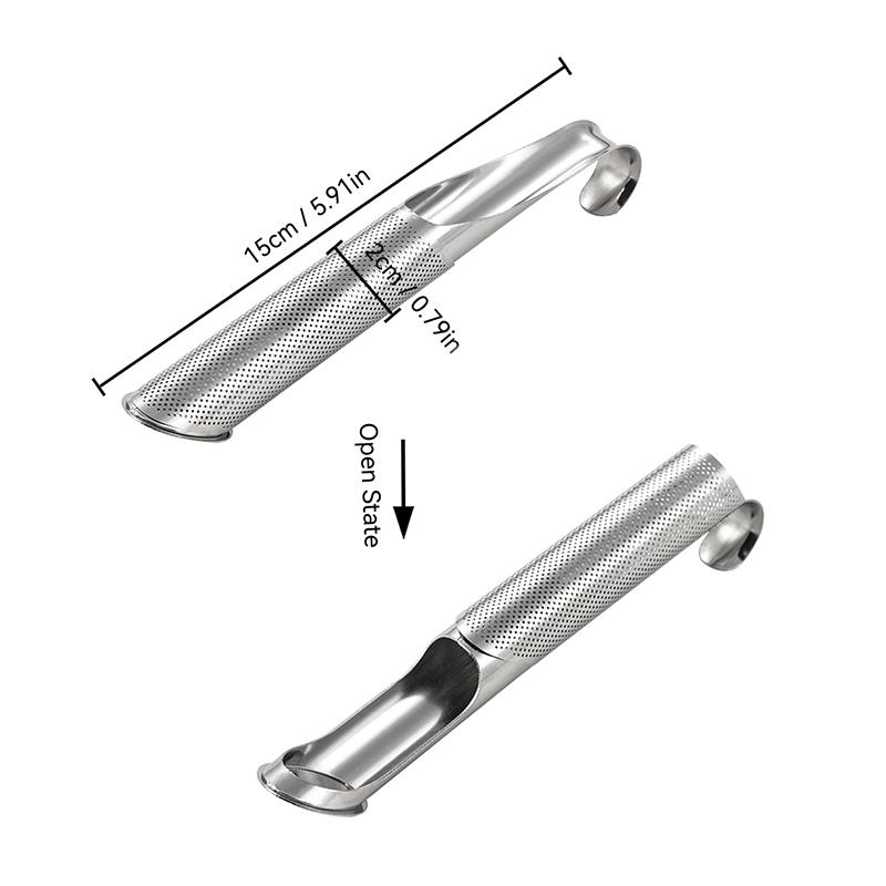 Hang Durable Tea Novel Stainless Steel Creative Filter Multi Functional Portable Filter Easy To Clean 15 * 2cm