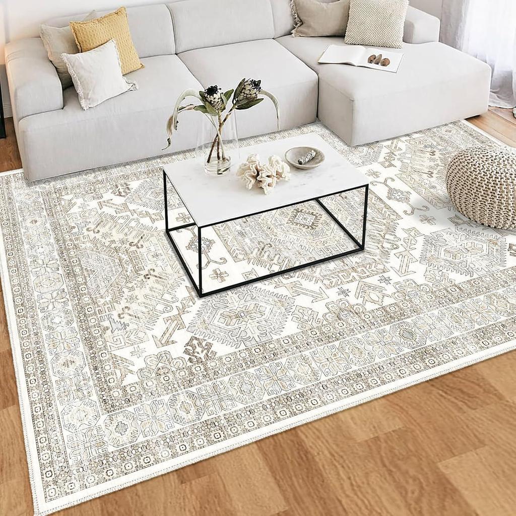 Vintage Persian Decorative Carpet for Home Living Room Sofa Carpet Washable