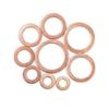 Copper Washer Gasket Assortment Kit M8/M10/M12/M14 Flat Seal Ring Set for Sump Plugs Oil Drain Bolts Automotive Plumbing Repair