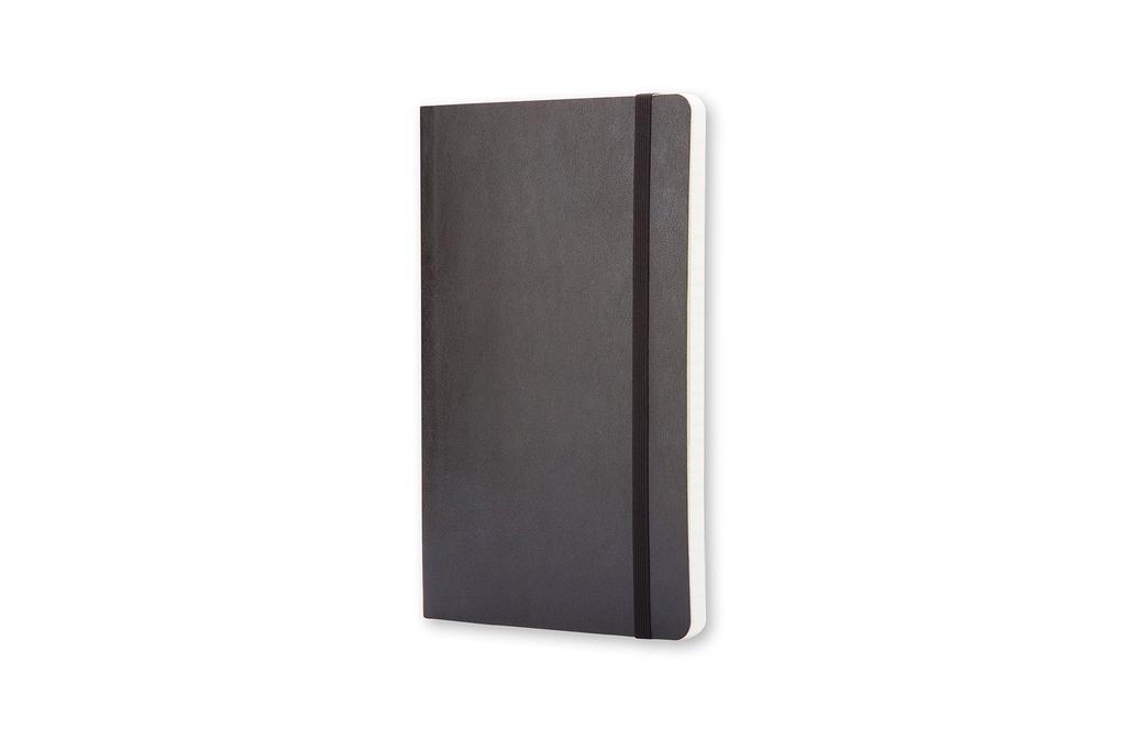 Moleskine Classic Notebook, Soft Cover, Horizontal Ruled, Large Size (13cm x 21cm), Black, QP616