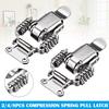 2 stücke/4 stücke Toolbox Ziehen Kompression Frühling Toggle Latch Fangen Clamp Silber Legierung Scharnier Für DIY Handwerk Kleine Drawe