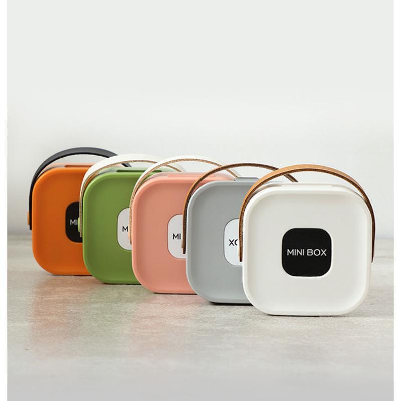 Portable Mini Storage Box With Leak Proof Design Comfortable Handle For Travel Work Daily Use Multiple Bright Colors Available