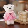 10pcs/set Plush Doll Mini Bear Flower Bouquet Plush Animal Cartoon Bouquet Doll  Graduation Gifts